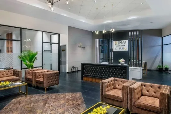 lavish entrance lobby